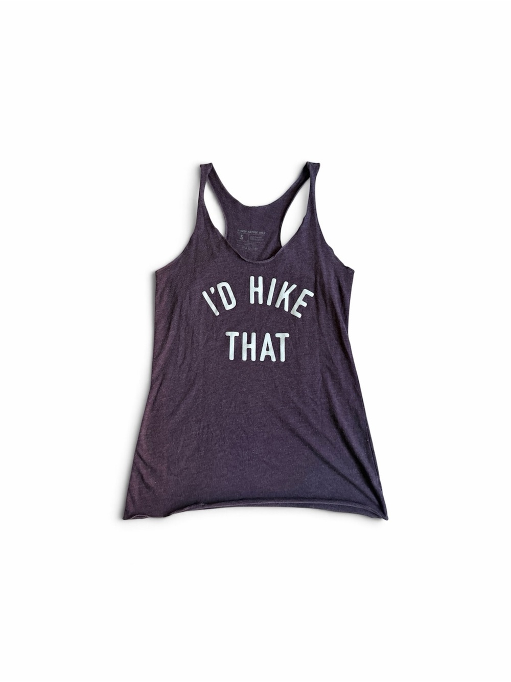 Keep Nature Wild Size Small I'd Hike That Women's Tank Top Purple Used